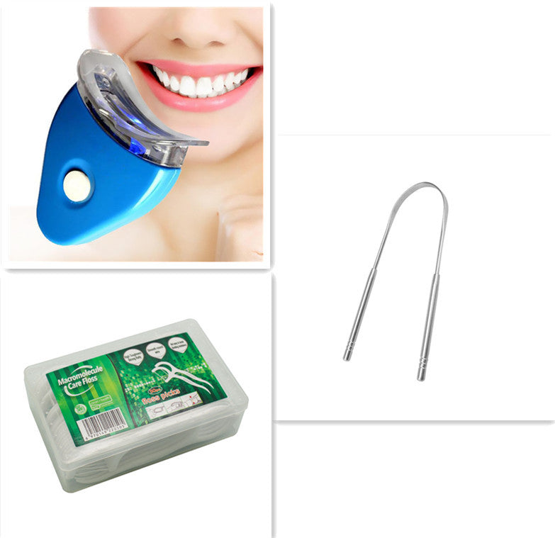 Teeth Whitening Gel with LED Light - Professional Dental Bleaching Kit