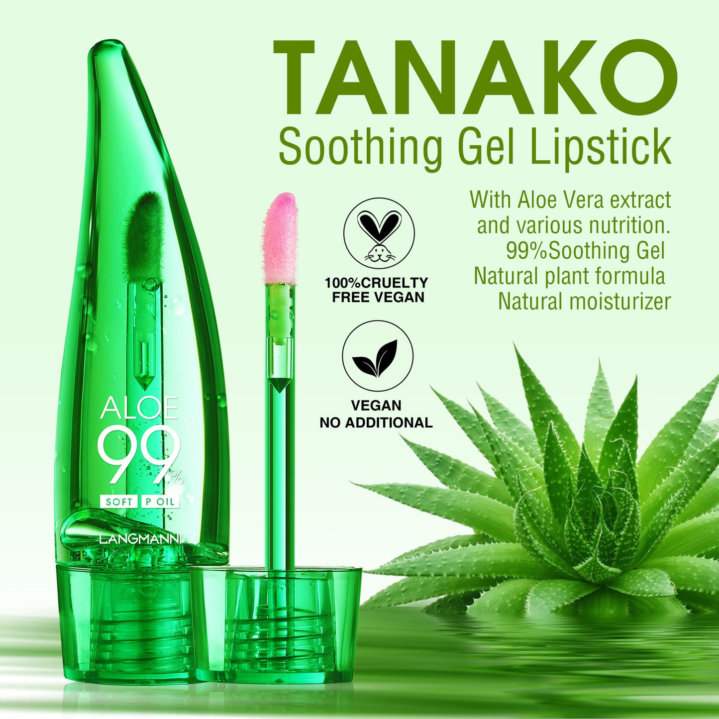 Aloe Lip Gloss - Temperature Sensitive Color Changing Lip Lacquer
