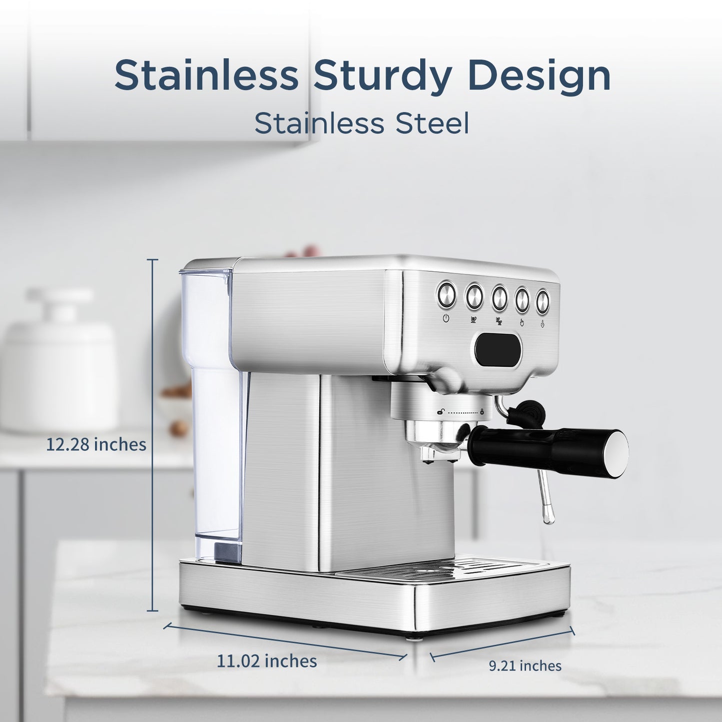 Professional Espresso Machine 20 Bar - Coffee Maker with Milk Frother | 1.8L