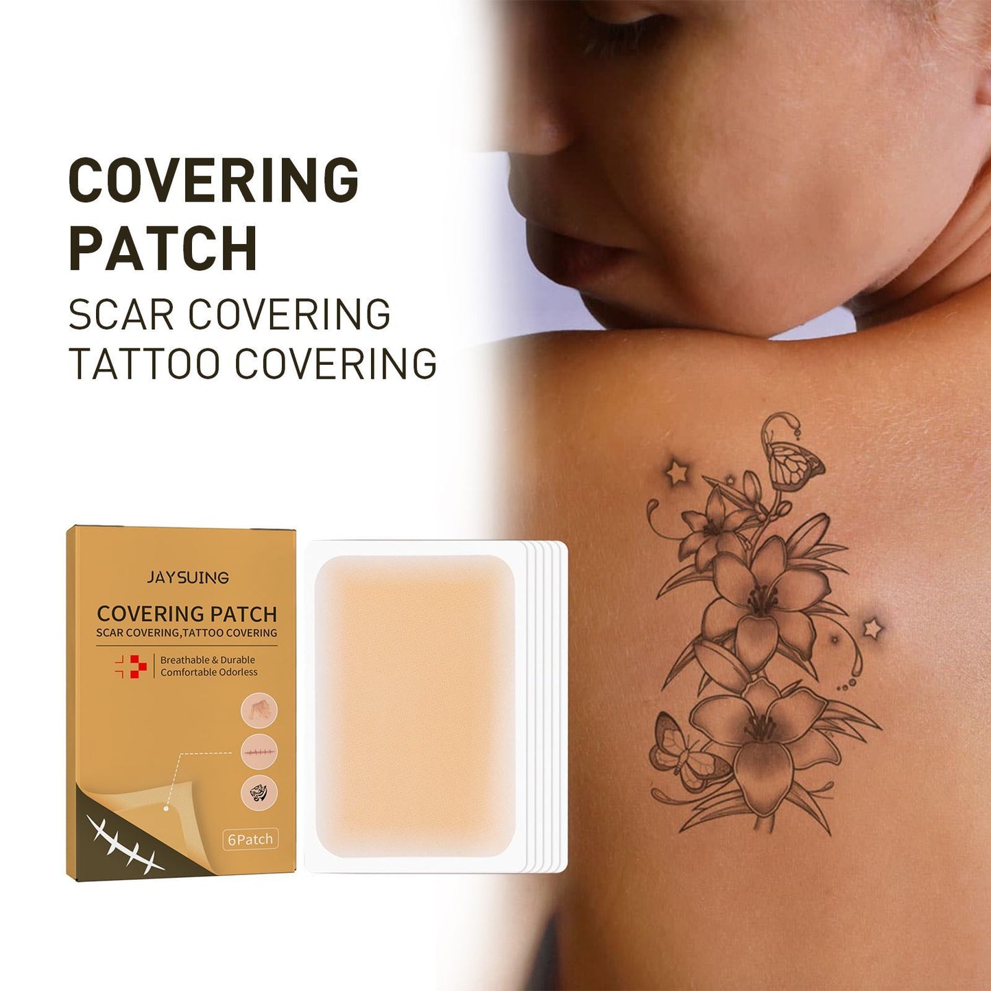 Invisible Concealer Skin Mask - Waterproof Tattoo & Scar Cover Makeup