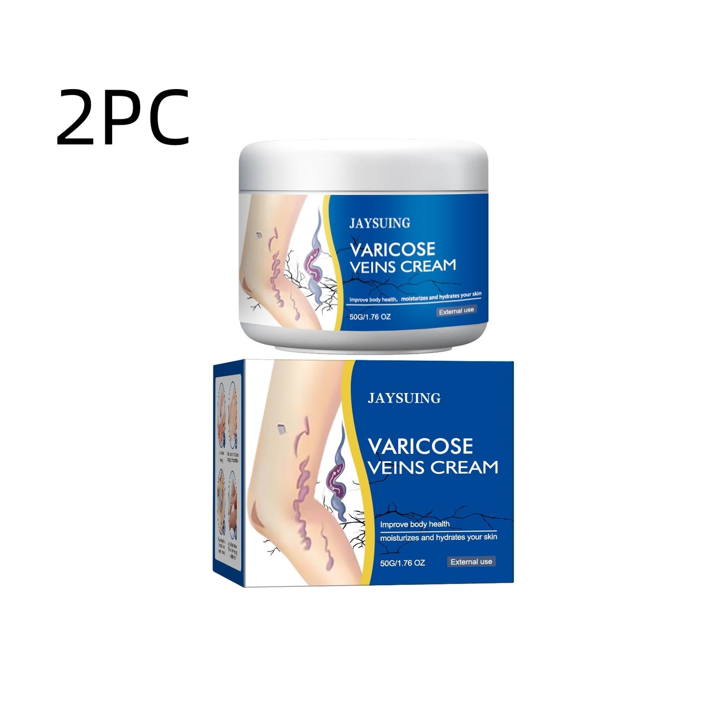 Leg Vein Repair Cream - Varicose Vein Massage Treatment for Spider Veins