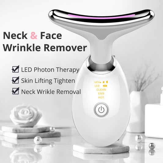 EMS Neck Massager - Electric Thermal Lifting & Wrinkle Remover Device