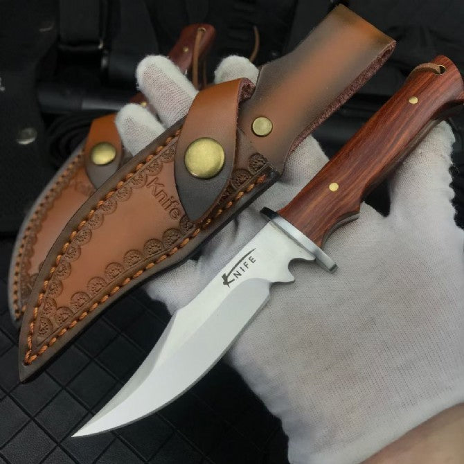 Mini Straight Knife - Fixed Blade Camping, Hunting & Fishing EDC Tool