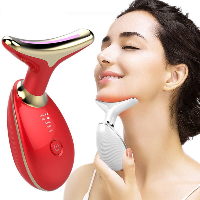 EMS Neck Massager - Electric Thermal Lifting & Wrinkle Remover Device