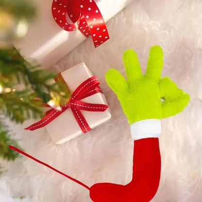 Grinch Arm Christmas Tree Decoration - Green Monster Elf Ornament for Holiday Decor