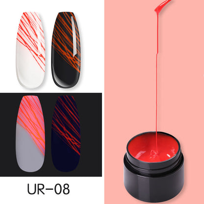 Spider Nail Gel - Luminous UV Nail Art Polish for Creative Designs
