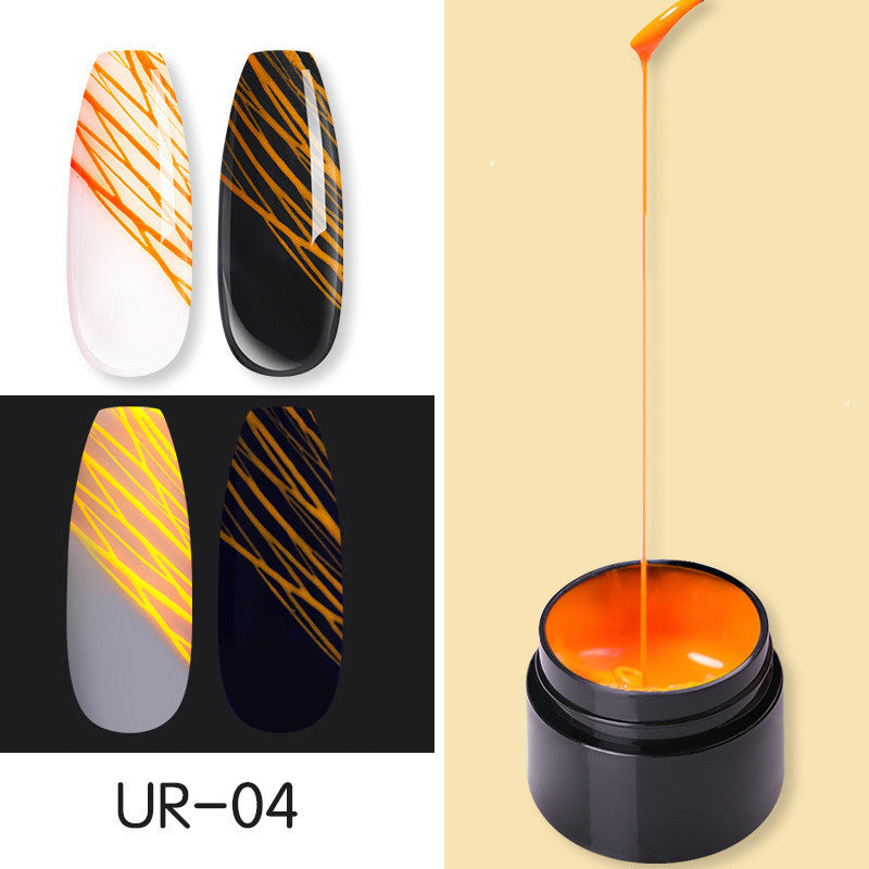 Spider Nail Gel - Luminous UV Nail Art Polish for Creative Designs
