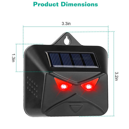 4Pcs Solar Spooky Eyes Light - Halloween Predator Deterrent & Scary Outdoor Decoration