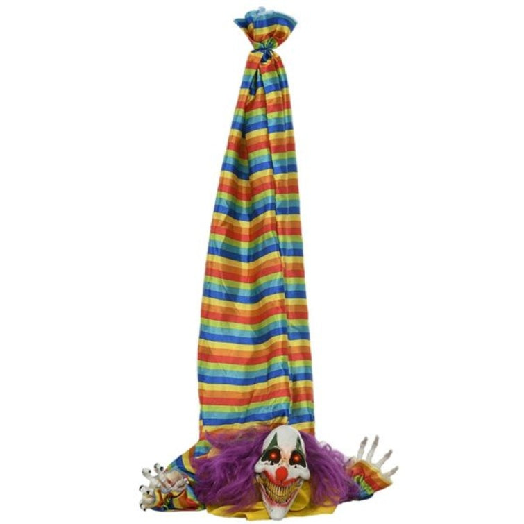 Animated LED Halloween Clown Decoration - Motion Activated Spooky Prop