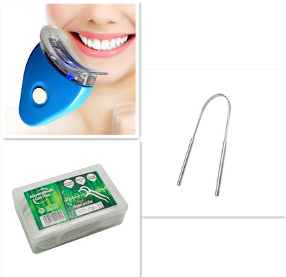 Teeth Whitening Gel with LED Light - Professional Dental Bleaching Kit