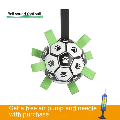 Interactive Dog Soccer Ball - Durable Chew Toy for Outdoor Training & Play