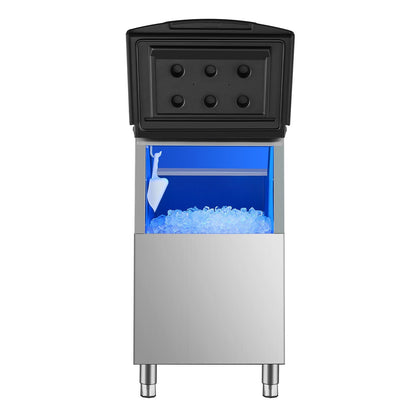 Commercial Ice Storage Bin - 250 lb Capacity Stainless Steel Ice Maker Bin