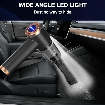 Handheld Vacuum Cleaner & Air Duster - High Power Multi-Nozzle for Car, Home & Pets