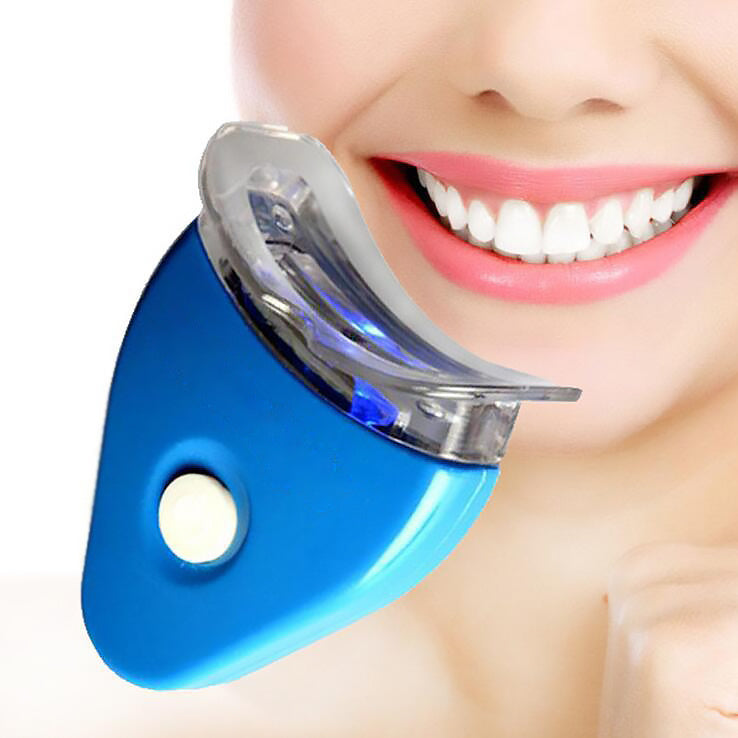 Teeth Whitening Gel with LED Light - Professional Dental Bleaching Kit
