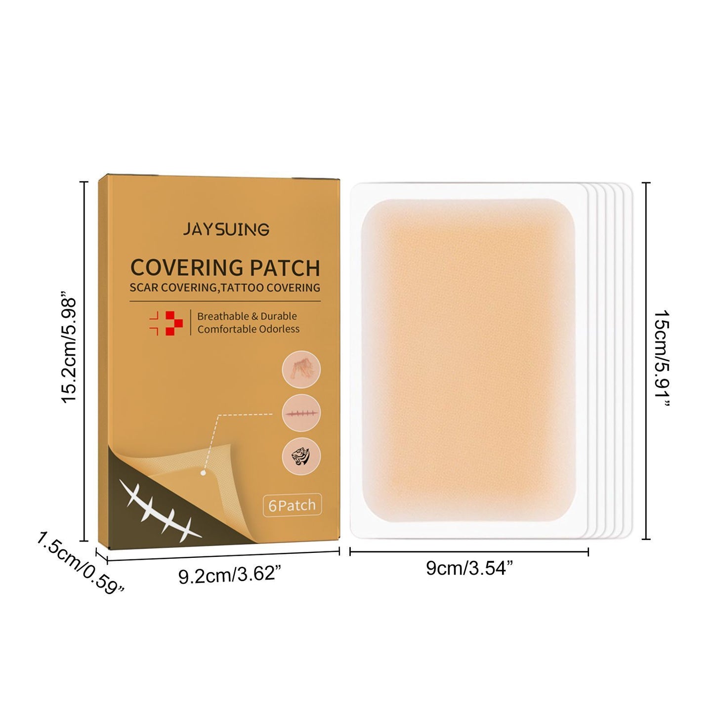 Invisible Concealer Skin Mask - Waterproof Tattoo & Scar Cover Makeup