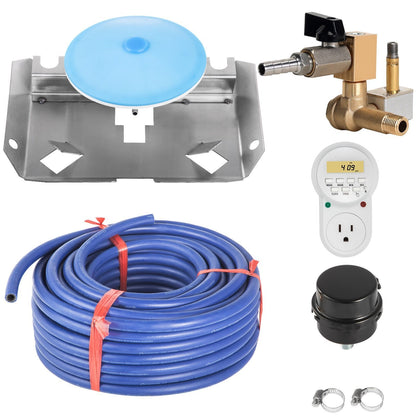 VEVOR Pond Aerator, 550W Power 5.2CFM For Up To 1 Acre 50' Lake Includes HP 100' Weighted Tubing & Diffuser, Air Compressor For Deep Water Oxygen Circulation, 1 Diffuser, Black