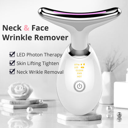 EMS Neck Massager - Electric Thermal Lifting & Wrinkle Remover Device