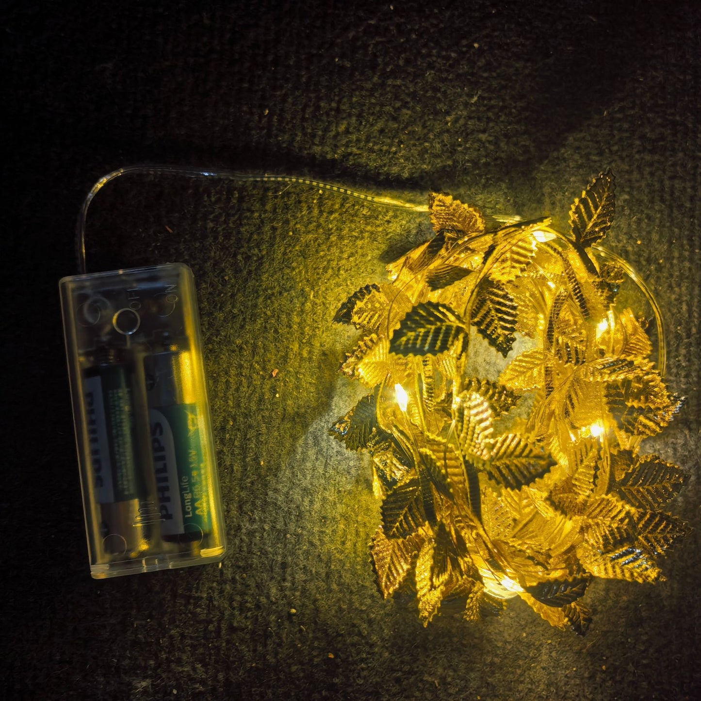 Christmas or wedding Decoration LED Golden Leaf Light