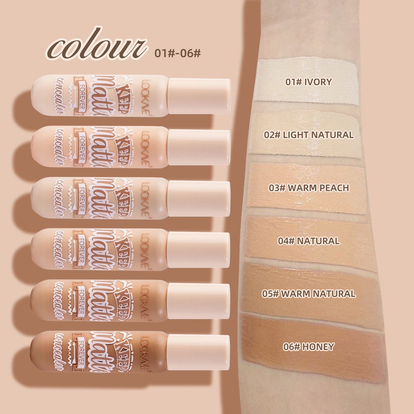 Liquid Concealer Dark Small Feeding Bottle Concealer LK57C