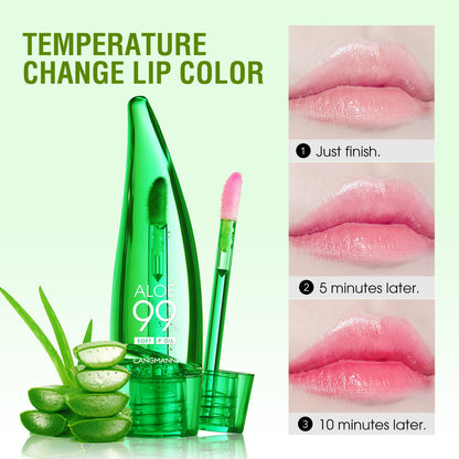 Aloe Lip Gloss - Temperature Sensitive Color Changing Lip Lacquer