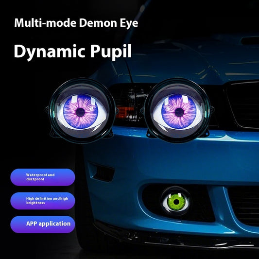 Devil Eye Led Hawkeye Lamp Modified General Car Motorcycle Lens Headlight Multi-mode