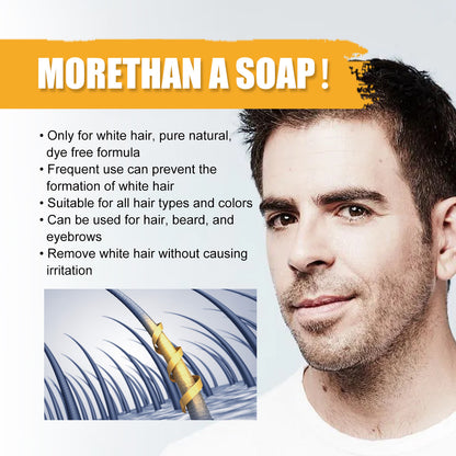 Black Hair Shampoo Soap Bar - Moisturizing & Shine Enhancing Hair Care