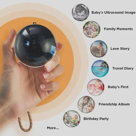 3D Video Crystal Ball Video Player - Personalized Memory Display Gift
