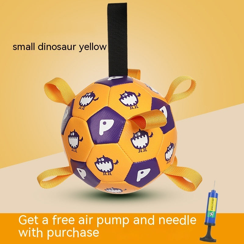 Interactive Dog Soccer Ball - Durable Chew Toy for Outdoor Training & Play