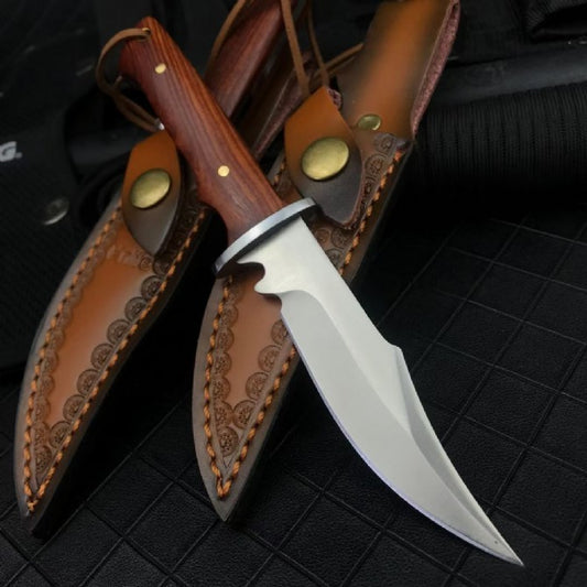Mini Straight Knife - Fixed Blade Camping, Hunting & Fishing EDC Tool