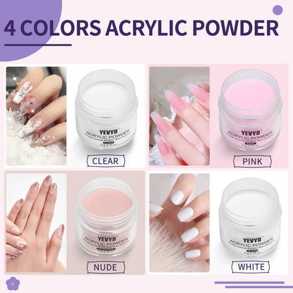 Professional Acrylic Nail Kit - Complete Powder & Liquid Set for Salon Nails
